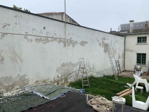 rénovation mur extérieur avant